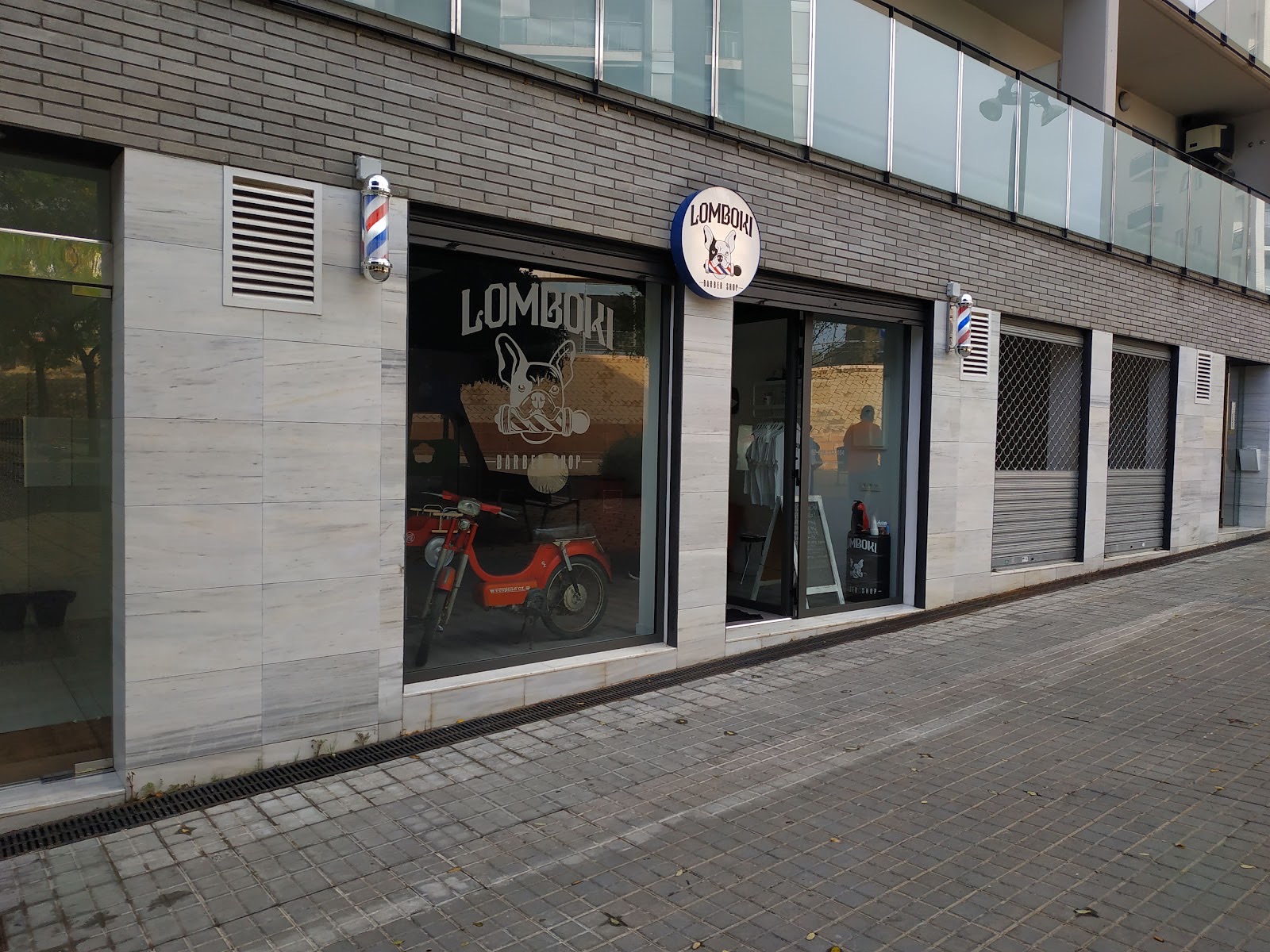 La fachada de Lomboki Barber Shop